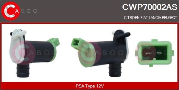 CASCO Reinigingsvloeistofpomp, ruitenreiniging CWP70002AS Ruitensproeier motor CASCO 208 CWP70002AS goedkoop