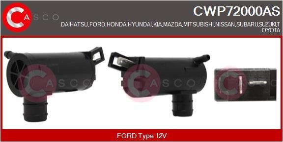 CASCO Αντλία νερού πλύσης, καθαρ. τζαμιών CWP72000AS CASCO CWP72000AS Αντλία νερού πλύσης KIA TELLURIDE γνήσια
