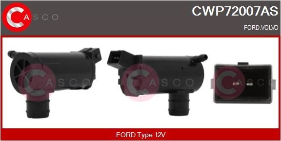 CASCO Pompa acqua lavaggio, Pulizia cristalli CWP72007AS CWP72007AS Pompa tergicristalli CASCO VOLVO V50 costo