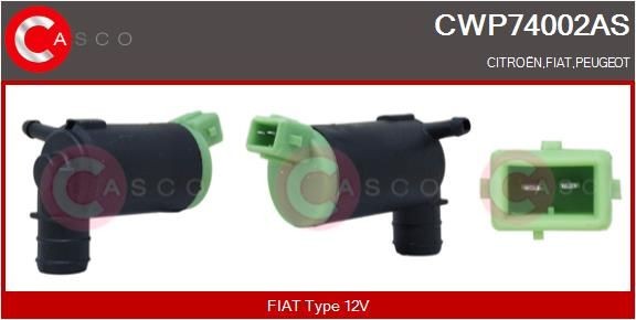 CASCO Pompa acqua lavaggio, Pulizia cristalli CWP74002AS CWP74002AS Pompa tergicristalli CASCO CITROËN C-CROSSER costo