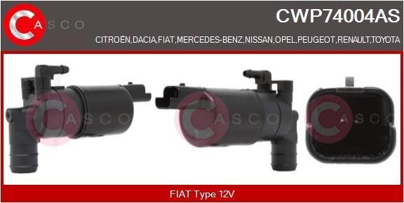 Vandpumpe, rudevisker / vasker CASCO CWP74004AS CASCO CWP74004AS Viskerpumpe Citroën C1 2019