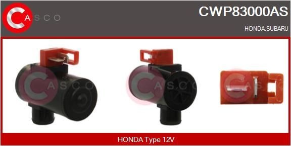 CASCO Pompe d'eau de nettoyage, nettoyage des vitres CWP83000AS CASCO Pompe lave glace HYUNDAI CWP83000AS