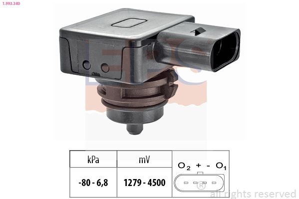 EPS Tryksensor, bremseforstærker 1.993.340 EPS 1.993.340 Mercedes W463 Bremseforstærker pris