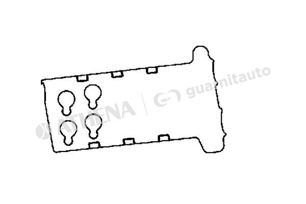 GUARNITAUTO Tetningssett, topplokkdeksel 113578-0000 Ventildekselpakning OPEL GUARNITAUTO 113578-0000