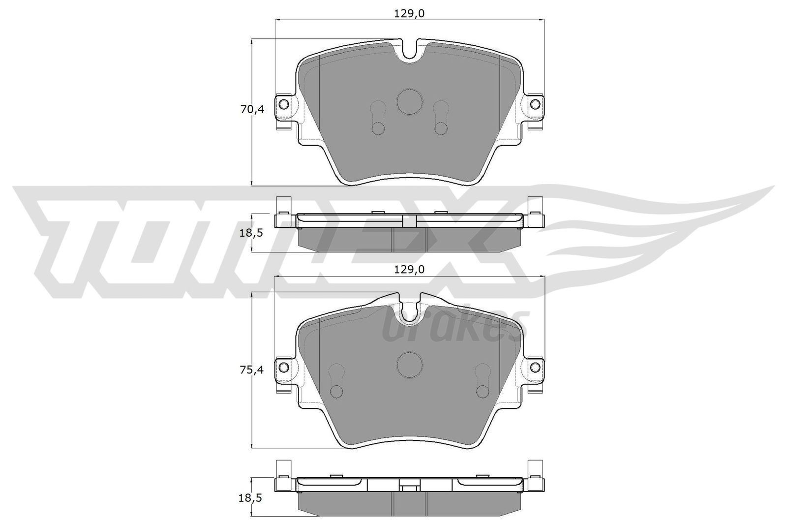 TOMEX brakes Kit pastiglie freni TX 18-43 TX 18-43 Pastiglie freno sportive ABARTH TOMEX brakes costo