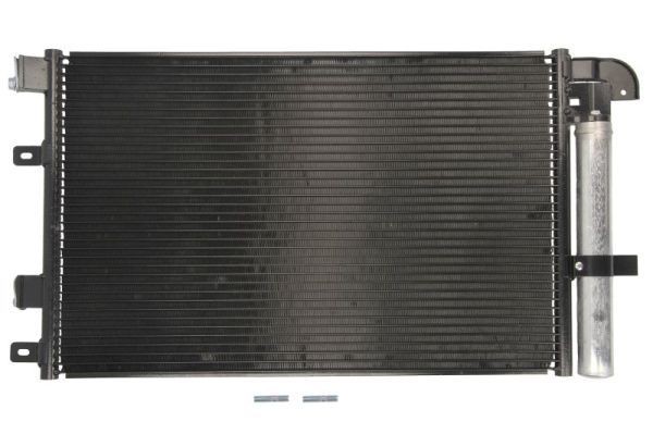 Kondensator, klimaanlegg THERMOTEC KTT110642 THERMOTEC KTT110642 AC kondensator JAGUAR XF 2008