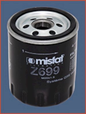 MISFAT Ölfilter Z699 Z699 Filter für Öl FIAT SEDICI MISFAT kaufen