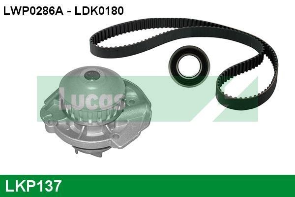 LUCAS Kit de distribution + pompe à eau LKP137 Fiat ULYSSE Pompe à eau + kits de courroies moteur LUCAS LKP137