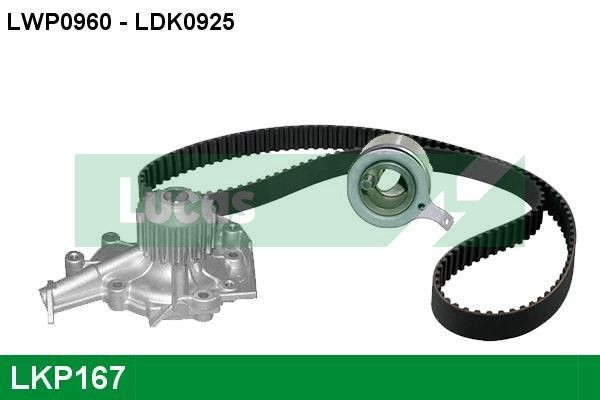 Bomba de água + kit de correia dentada LUCAS LKP167 LUCAS LKP167: Bomba de água + kit de correia de distribuição Chevy SPARK 2018