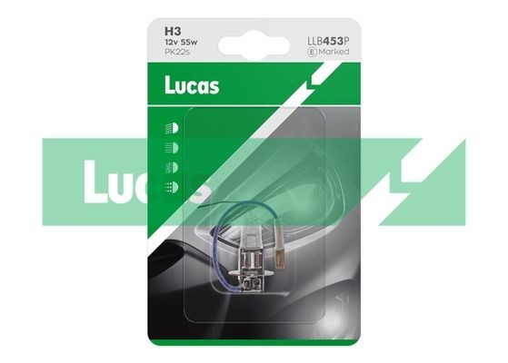 LUCAS Bulb, spotlight LLB453P LLB453P LUCAS fog light bulb for OPEL VIVARO