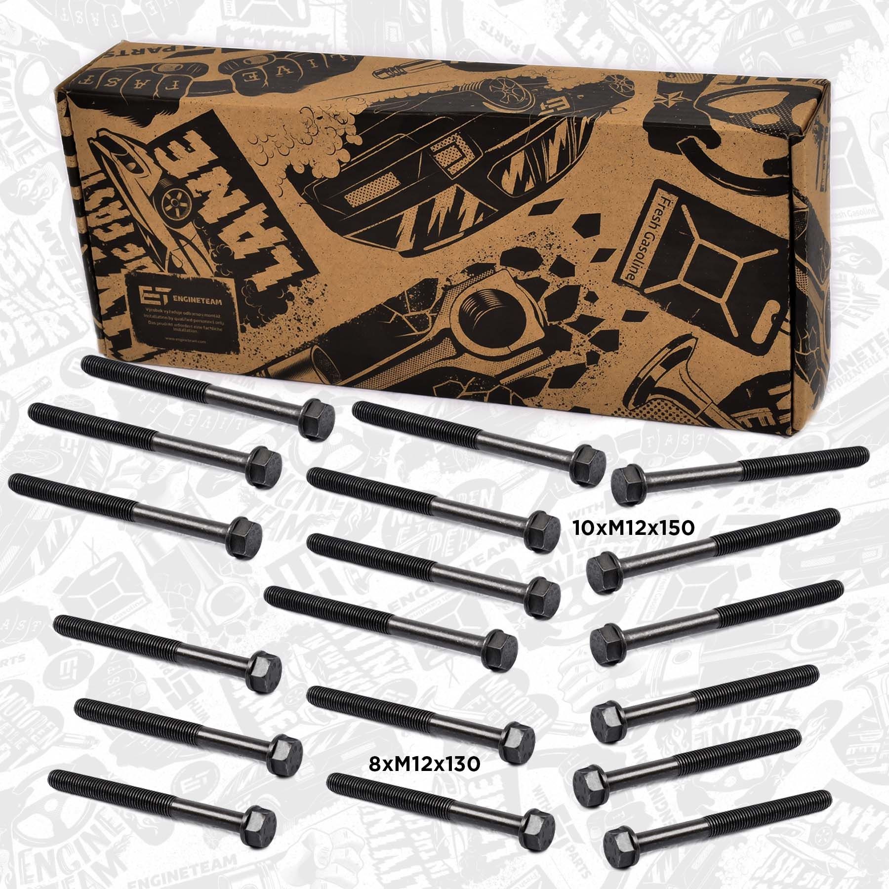 ET ENGINETEAM Kit bulloni testata BS0012 BS0012 Bulloni testata ET ENGINETEAM SKODA FABIA costo