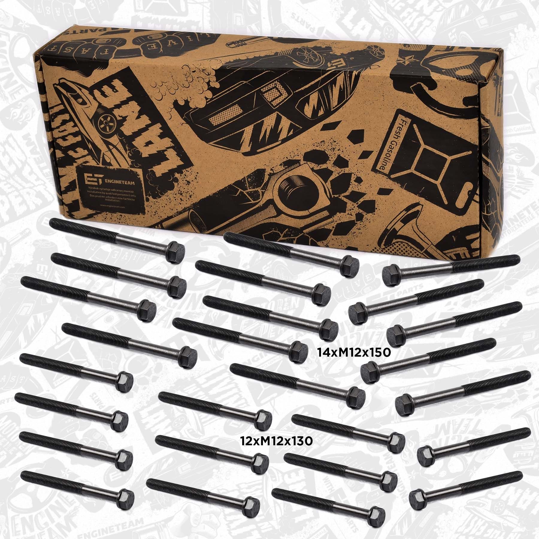ET ENGINETEAM Kit bulloni testata BS0013 BS0013 costo Bulloni testata SKODA FABIA ET ENGINETEAM