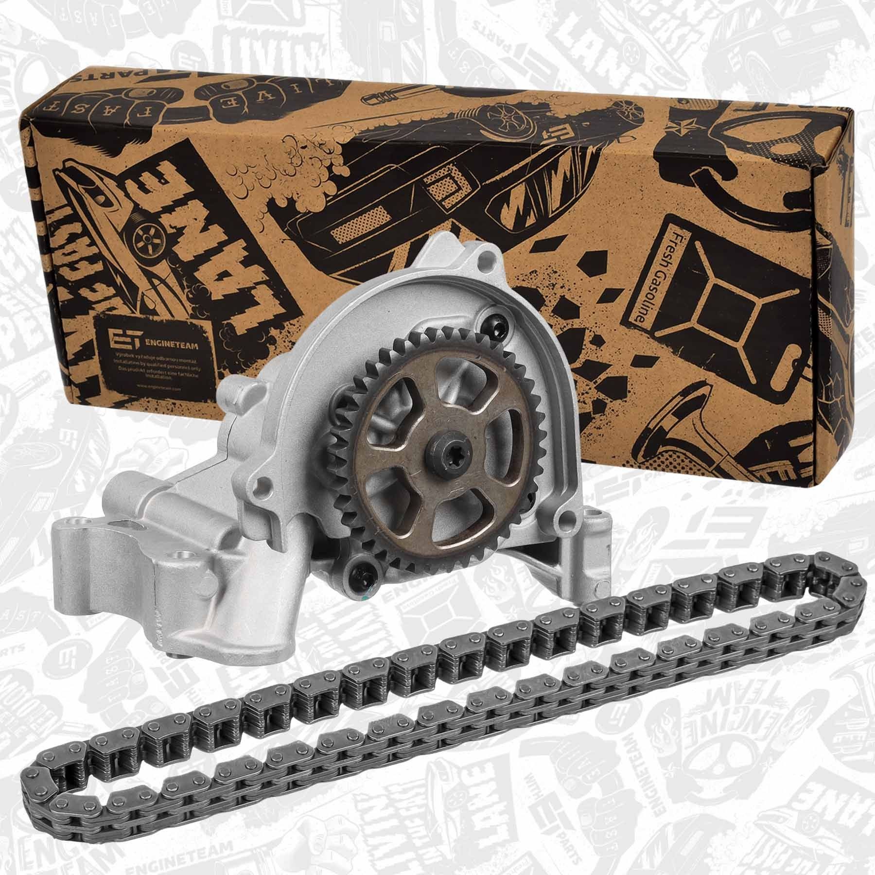 ET ENGINETEAM Kit de chaînes, commande de pompe à huile RS0071 Chaîne de pompe à huile ET ENGINETEAM SCUDO RS0071 pas cher