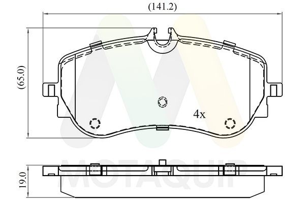 MOTAQUIP Brake pad set LVXL1963 VW T-ROC MOTAQUIP brake pads LVXL1963