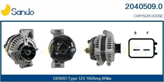SANDO Dynamo / Alternator 2040509.0 Dodge NITRO Dynamo SANDO 2040509.0