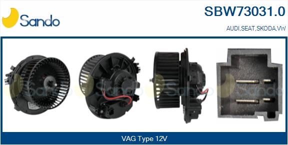 SANDO Interieurventilatie SBW73031.0 SANDO SBW73031.0 Ventilatie systeem Audi A3 8VA 2014
