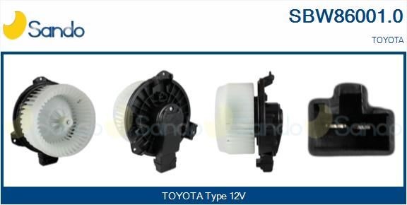 SANDO Kabineblæser SBW86001.0 Kabineblæser SANDO Toyota LAND CRUISER SBW86001.0