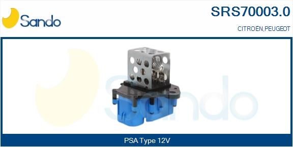 SANDO Resistore addizionale, Elettromotore-Ventola radiatore SRS70003.0 SANDO SRS70003.0 Resistenza del ventilatore abitacolo Citroen C4 Grand Picasso MK2 prezzo