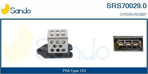 SANDO Resistore addizionale, Elettromotore-Ventola radiatore SRS70029.0 SRS70029.0 costo Resistenza ventola abitacolo PEUGEOT 107 SANDO