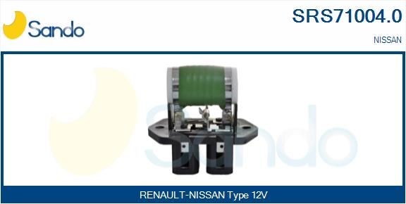 SANDO Resistenza ventola abitacolo SRS71004.0 SRS71004.0 Resistenza ventola abitacolo SANDO NISSAN X-TRAIL costo
