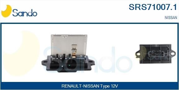 SANDO Motstand, kupévifte SRS71007.1 SRS71007.1 Motstand kupevifte SANDO NISSAN PRIMASTAR