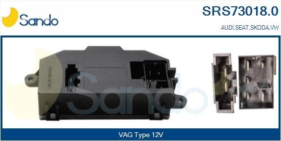 SANDO Résistance, pulseur d'air habitacle SRS73018.0 SRS73018.0 SANDO Résistance pulseur d'air Seat pas cher
