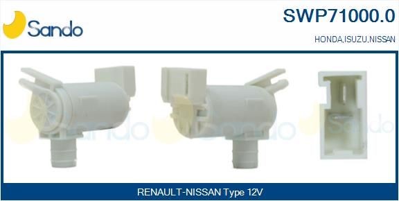 SANDO Reinigingsvloeistofpomp, ruitenreiniging SWP71000.0 SANDO SWP71000.0 Ruitensproeier pomp Nissan 350z Roadster goedkoop