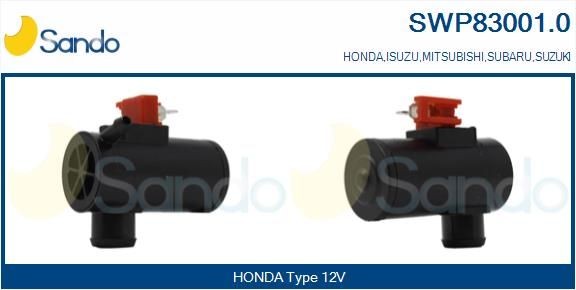 Reinigingsvloeistofpomp, ruitenreiniging SANDO SWP83001.0 SANDO SWP83001.0 Ruitensproeierpomp SUBARU OUTBACK 2020