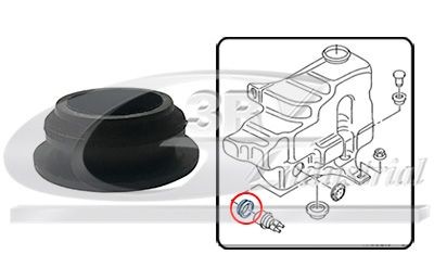 3RG Afdichting, wis / was pomp, waterreservoir 83731 3RG 83731 Ruitenreiniging AUDI TT Roadster (8N9)
