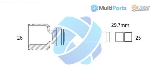 ODM-MULTIPARTS Homokineet reparatie set, aandrijfas 14-356056 Homokineet reparatie set aandrijfas ODM-MULTIPARTS LAND ROVER 14-356056