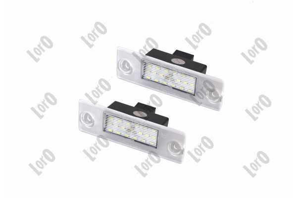 Nummerskiltlys ABAKUS L03-210-0004LED ABAKUS L03-210-0004LED Skyltbelysning AUDI A6 2001