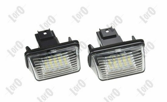 ABAKUS Rekisterivalo L38-210-0001LED ABAKUS L38-210-0001LED Peugeot 208 Van rekisterikilven valo vaihto hinta