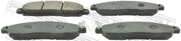 FEBEST Brzdové doštičky/platničky 0201-D23MF 0201-D23MF Brzdové doštičky NISSAN PICK UP FEBEST