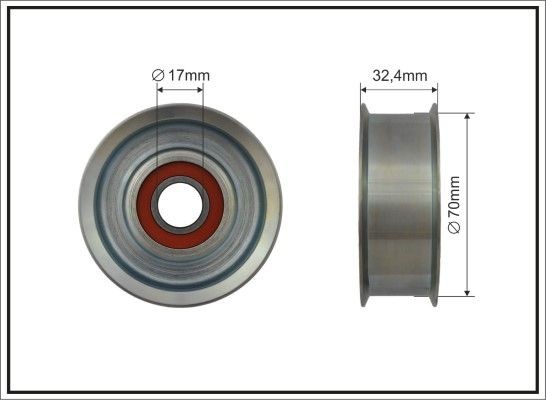 CAFFARO Rullo tenditore cinghia Poly-V 500536 500536 costo Rullo tendicinghia NISSAN NAVARA CAFFARO