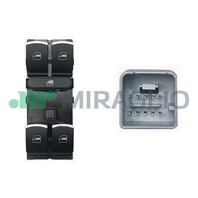 MIRAGLIO Interruttore, Alzacristallo 121/VKB76007 Pulsante alzacristalli Volkswagen 365 121/VKB76007 MIRAGLIO