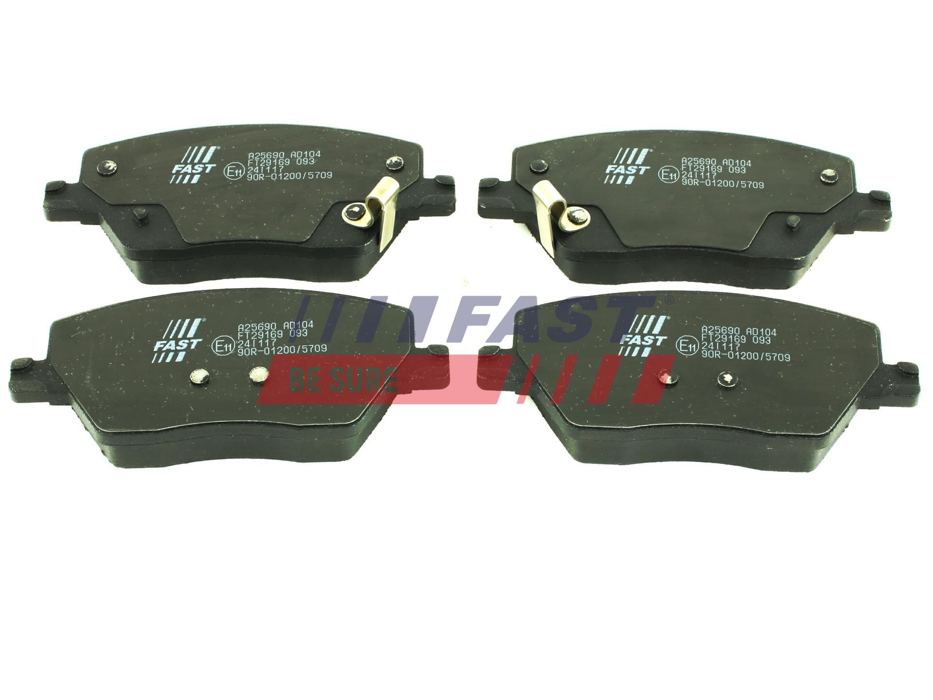 FAST Piduriklotsid FT29169 Piduriklotsid FAST Fiat PUNTO FT29169