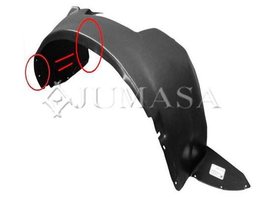 Bekleding, wielkast JUMASA 08741077 JUMASA 08741077 Binnenscherm PEUGEOT BIPPER 2012