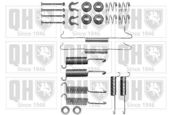 QUINTON HAZELL Kit accessori, Ganasce freno BFK227 QUINTON HAZELL BFK227 Kit di accessori per ganasce freno Volkswagen T3 originale prezzo