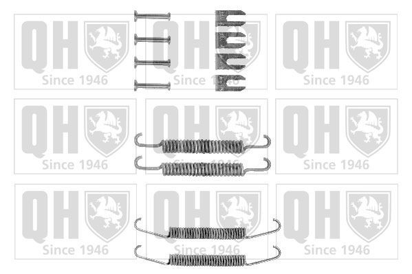 QUINTON HAZELL Accessory Kit, brake shoes BFK241 QUINTON HAZELL BFK241 FIAT 127 Hatchback (127) brake shoe fitting kit replacement