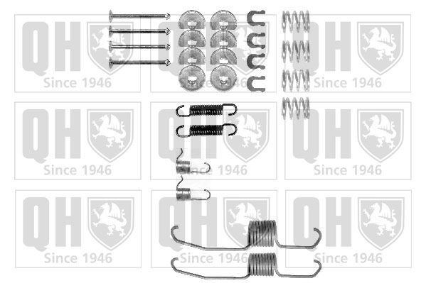 QUINTON HAZELL Accessory Kit, brake shoes BFK310 QUINTON HAZELL BFK310 genuine Toyota Carina T19 Saloon brake shoe fitting kit price