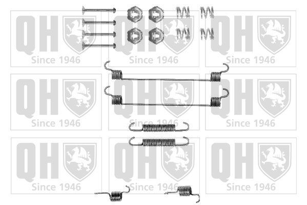 QUINTON HAZELL Toebehoren, remschoen BFK426 QUINTON HAZELL BFK426 Rem montageset Volkswagen BORA originele