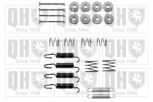 QUINTON HAZELL Kit de acessórios, maxilas de travão de estacionamento BFK455 QUINTON HAZELL BFK455 Kit de acessórios maxilas do travão Lexus RX MCU15 preço