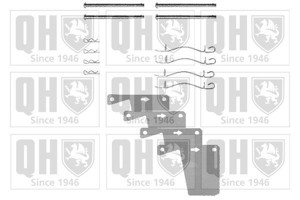 QUINTON HAZELL Kit accessori, pastiglia freno BFK647 QUINTON HAZELL BFK647 Kit accessori, pastiglia freno Consul Turnier (GGNL) originale prezzo