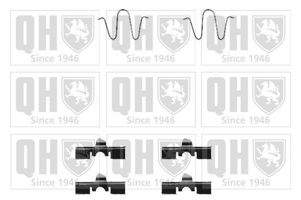 QUINTON HAZELL Kit d'accessoires, plaquette de frein à disque BFK691 Mazda 3 Kit d'accessoires, plaquette de frein à disque QUINTON HAZELL BFK691