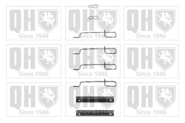 QUINTON HAZELL Accessory Kit, disc brake pads BFK746 BFK746 QUINTON HAZELL brake pad fitting kit CITROЁN SAXO