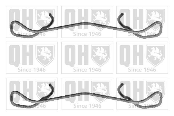 QUINTON HAZELL Accessory Kit, disc brake pads BFK750 BFK750 QUINTON HAZELL brake pad fitting kit for CITROЁN SAXO