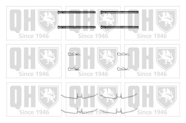 QUINTON HAZELL Kit d'accessoires, plaquette de frein à disque BFK806 Kit d'accessoires, plaquette de frein à disque QUINTON HAZELL V40 Break BFK806 pas cher