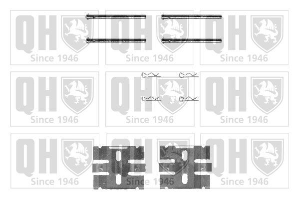 QUINTON HAZELL Kit d'accessoires, plaquette de frein à disque BFK814 Kit d'accessoires, plaquette de frein à disque QUINTON HAZELL V40 Break BFK814 pas cher
