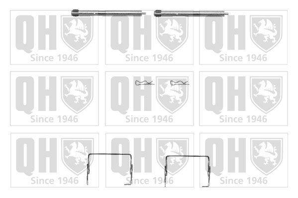 QUINTON HAZELL Monteringssett, bremseklosser BFK841 QUINTON HAZELL BFK841 originale Tibehørsett, skivebremse belegg Elise S1 hva koster
