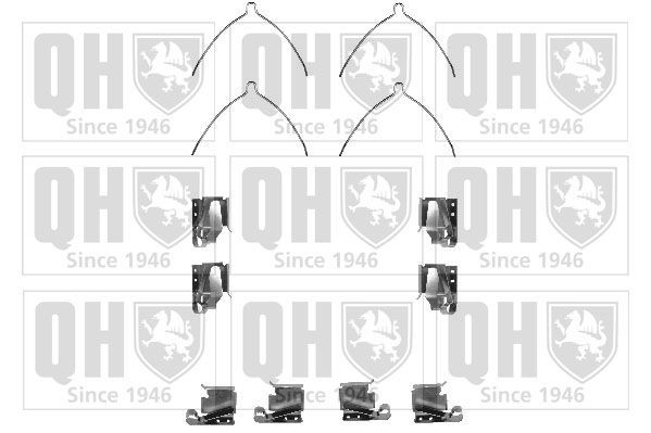 QUINTON HAZELL Accessoireset, schijfremblok BFK843 QUINTON HAZELL BFK843 Accessoireset, schijfremblok